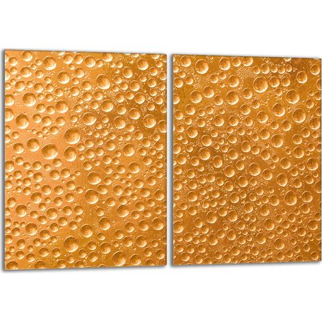 Piastra protettiva in vetro per la stufa 2x40x52 Drops (1/5)