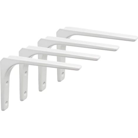 4 robuste Wandregalhalterungen, schwebende Montagehalterung für Wohnzimmer, Schlafzimmer, Küche, Metall-Wandregalhalterung, 200 x 200 mm