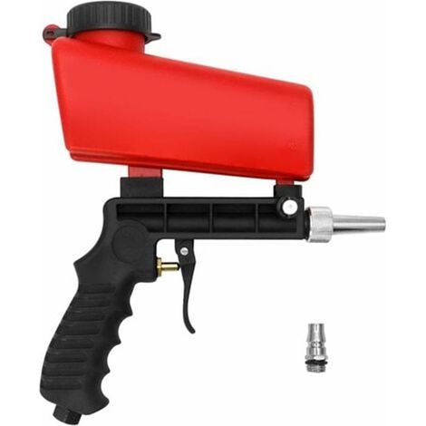 pistolet de sablage pneumatique, machine de sablage, embouts de sablage pneumatique remplaçables et raccord rapide (1/4)