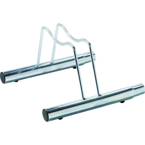 Andrys - Soporte para Bicicletas de Suelo de 1 Puesto Alto, También con Freno de Disco, Galvanizado, Color Tropical Oro, 38.5 x 42 x 41 cm - Posti: 1 - Finitura: Zincato - Colore: Argento