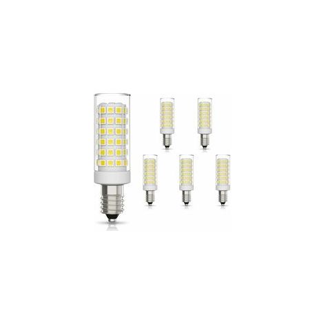 6 Pack E14 LED Ampoule 9W Équivalent Halogène 75W, Blanc Froid 6000K Non-Dimmable 360°Angle Faisceau pour Hotte Aspirante Lampe de Chevet Cuisine