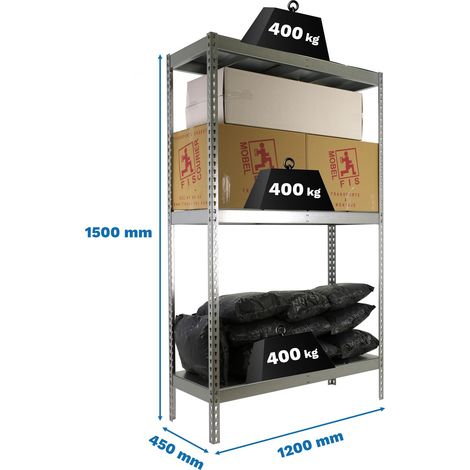 Simonrack Ecoforte 1204-3 Scaffale Metallico Robusto
