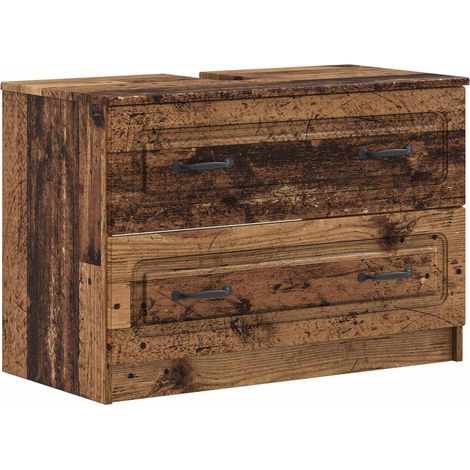 Waschbeckenschrank UTRECHT Altholz 82 x 41 x 56 cm vidaXL (1/5)
