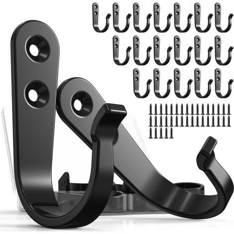 20 Sets robuste Metallwandhaken, Einzelkrallenhaken, mit 40 Schrauben. (1/4)