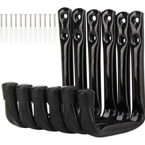 Pack Bicycle Wall Hooks, Heavy Duty Garage Storage Hooks with Screws MUMU (1/4)