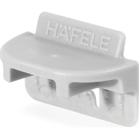 herraje de unión para trasera ixconnect. plástico. sin . gris. inserción en ranura. espesor 12mm - hafele ( color:000000 100) (1/2)