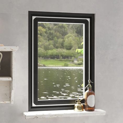 Moustiquaire magnétique pour fenêtres, blanche, 80 x 120 cm (1/5)