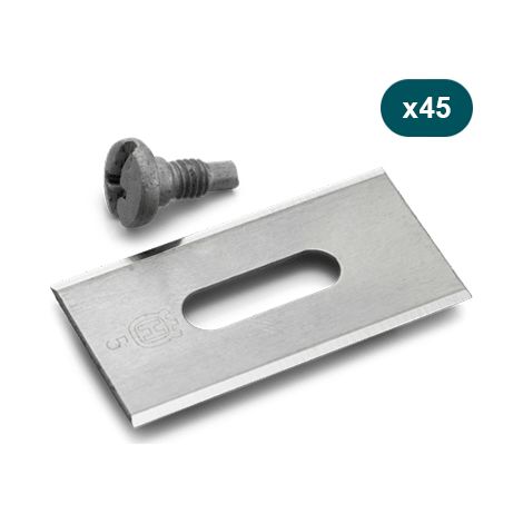 Kit de 45 lames endurance HSS pour robot tondeuse – Acier haute qualité – Durabilité 5x supérieure – Compatible Husqvarna et Gardena (1/2)