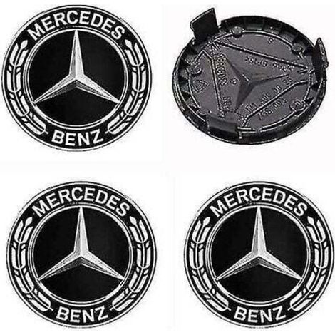 4pcs Wheel Center Caps, Compatible with Mercedes-Benz 75mm Wheel Center Caps, ABS Car Accessories (1/3)