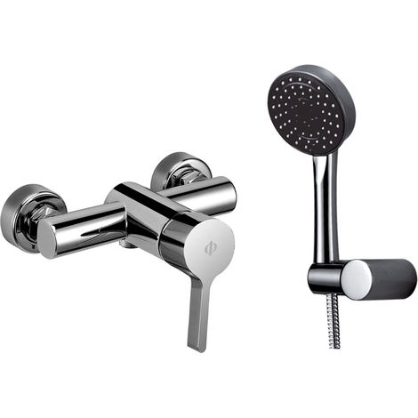 Grifo de ducha con mezclador monomando Fussion cromo GME (1/2)