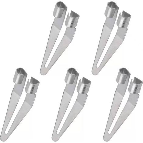 Lntyq Tête lisse en métal pour réparation de soudure, convient pour tuyaux en plastique PP, pare-chocs de voiture, coques en plastique, panneaux intérieurs de moto (5 pièces) (1/5)