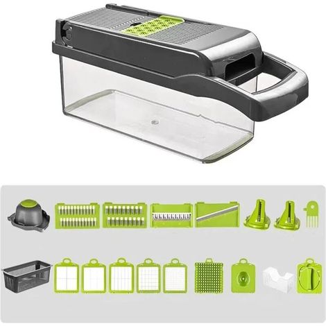 Multifunktionaler Gemüseschneider – Ergonomisches Küchenaccessoire aus Edelstahl mit präziser Klinge und verbesserten Sicherheitsmerkmalen.