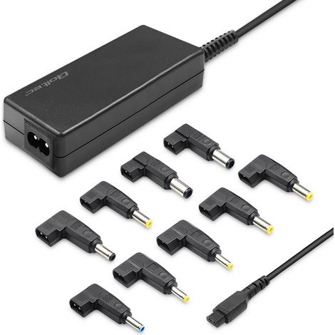 Qoltec Universal-Laptop-Netzteil 65W Automatisch Mehrfachstecker 9 Stecker + Netzkabel (1/5)
