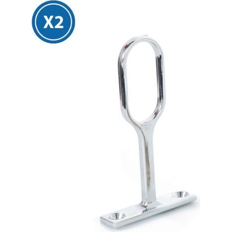 Fixation métallique intermédiaire pour armoires chromées Profil Led - Ledme - LM3965