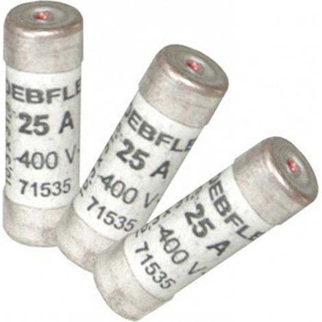 Fusibles con indicador: 25 amperios (3 piezas)