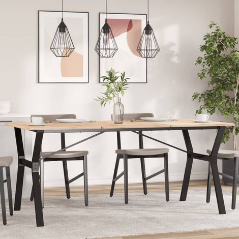 Esstisch-Gestell in Y-Form 160x80x73 cm Stahl