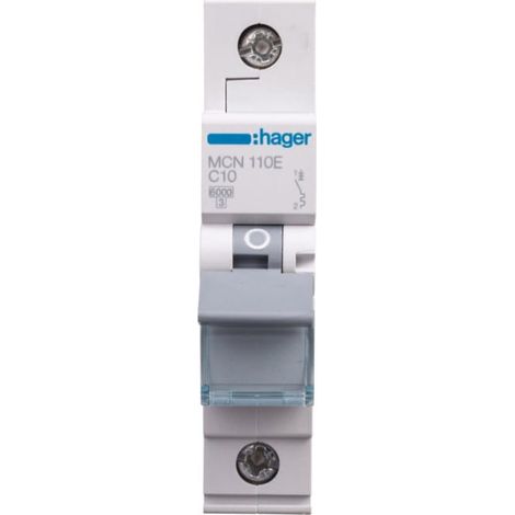 Interruttore automatico HAGER C10A MCN110E MONOFASE