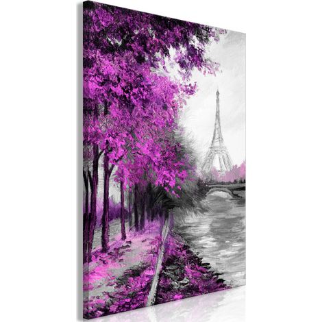 Tableau Imprimé "Paris Channel Pink" 40 x 60 cm (1/2)