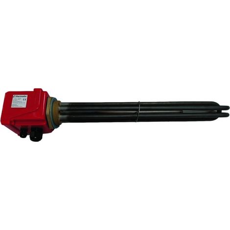 Thermoplongeur 20 kW triphasé 400V 2"1/2 mâle avec thermostat de commande pour chauffage et ECS - THERMADOR RES20000TT