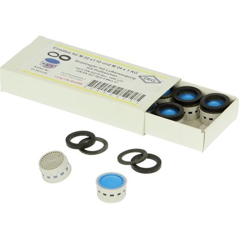 Mousseur avec insert pour M22/24 x 1 LongLife DIN EN 3822-4, EMB 10 pièces