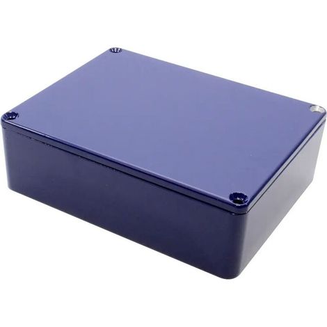 [NEUWERTIG] B-Ware Hammond Universal-Gehäuse 1590BB2CB Aluminium Druckguss IP54 Blau 119x94x38mm (1/2)