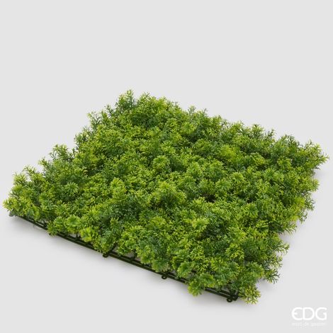 EDG Enzo De Gasperi Siepe Muschio a Ciuffi L. 50 Cm L. 50 Cm Green Anti-UV Plastica