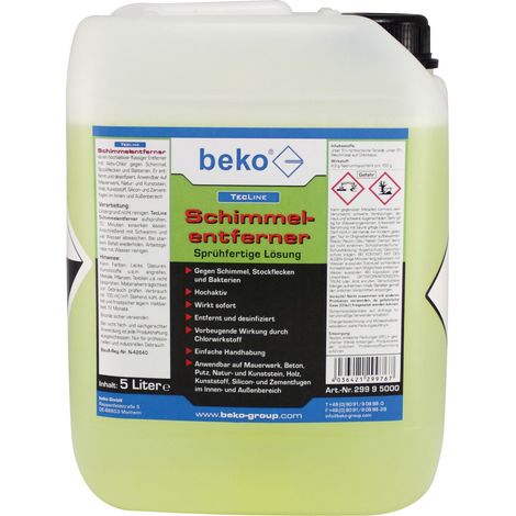 beko TecLine Schimmelentferner 5 l Kanister inkl. Entgasungsverschluss 299 9 5000