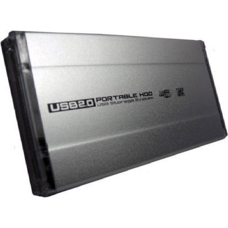 Trade Shop - Caja Externa Para Disco Duro Hdd 2.5 Ide Sata Usb 2.0 Super Slim Aluminio -