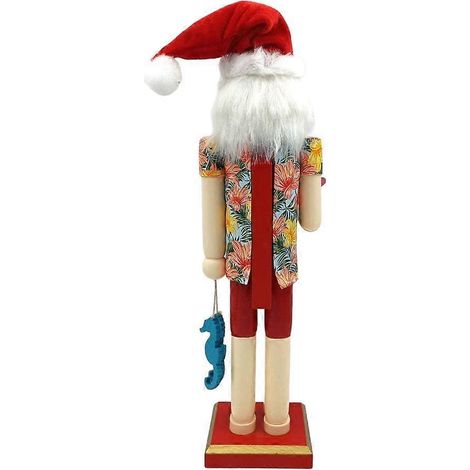Figurine de Casse-Noisette Père Noël - Décoration de bureau et de cheminée de Noël (1/4)