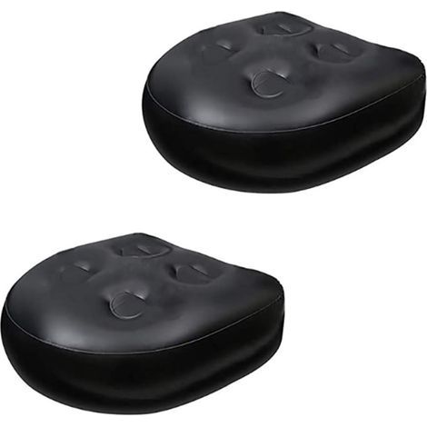 Sièges de spa pour, coussin rehausseur multifonctionnel, coussin gonflable et étanche, tapis de bain de massage, support dorsal doux pour le bain, 2 pièces (1/4)