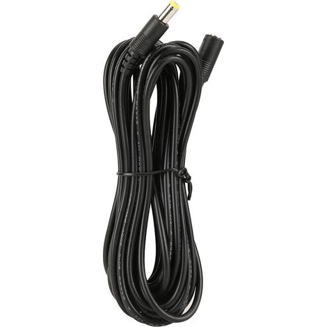 Câble rallonge DC 12V 5m pour caméra CCTV LED surveillance (1/5)