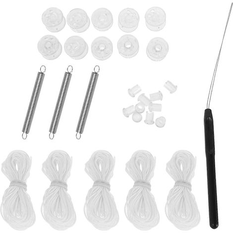 Kit de réparation pour stores plissés de camping-car, compatible avec les stores de fenêtre (1 ensemble) avec cordon et ressorts (1/5)