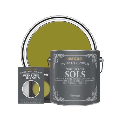 Peinture pour Sols Chalky - Olive Marinée (1/3)