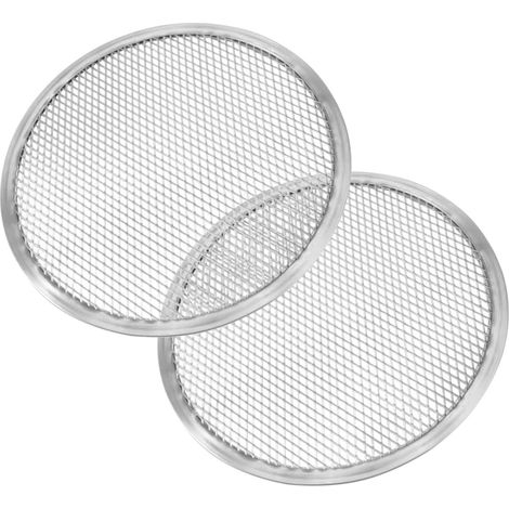 Lot De 2 Écrans À Pizza, Aluminium Perforé 33 Cm, Conductivité Thermique, Accessoire Cuisson, Usage Domestique Et Professionnel (1/5)