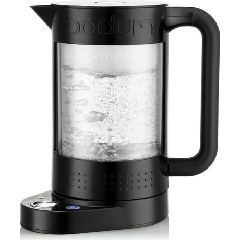 Hervidor eléctrico BODUM Bistro 1,1 L doble pared de vidrio 5 posiciones de temperatura 1500 W negro (1/5)