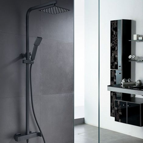 Barra de Ducha Acero Inox. Negro Mate Serie Fiyi IMEX (1/5)