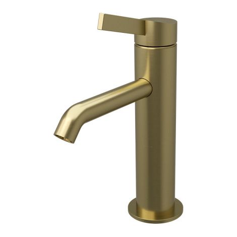 Mitigeur Lavabo Regular Avec U&D Or Brosse Pvd - CRISTINA ONDYNA PA22096I