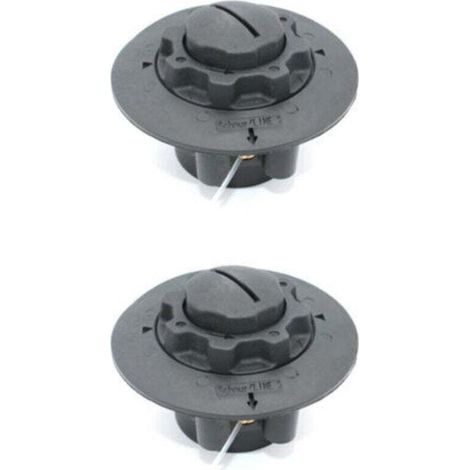 Tête de coupe-bordures lot de 2 compatible avec Stihl FSE60 FSE71 FSE81 FS38 FS40 FS45 FS46 FS50 Viking TE600 TE700 TE1000 AutoCut 5-2 C5-2