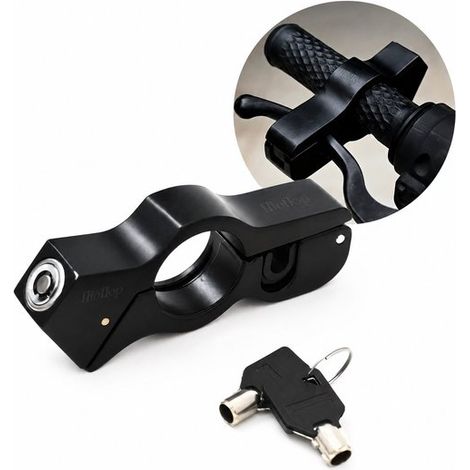 Lenkerschloss für Roller und Fahrrad Universelles Sicherheitsschloss mit Schlüssel Diebstahlsicheres Handbremsschloss aus Aluminium Max. Lenkerst (1/5)