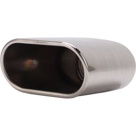 Abgeschrägtes Edelstahl-Auspuffendrohr 60-137 mm, rohrförmiger Auslass für Fahrzeugtuning, individuelles Zubehör. (1/5)