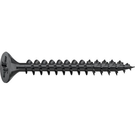 SPAX Spanplattenschraube Senkkopf 4.5x 50 VG Pozidriv 2 verzinkt schwarz