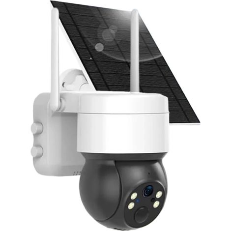 5MP WiFi Batterie Solaire Auto PIR détection de Mouvement Surveillance sécurité extérieure PTZ Couleur Vision Nocturne caméra IP(5MP Solar 32G Card) (1/5)