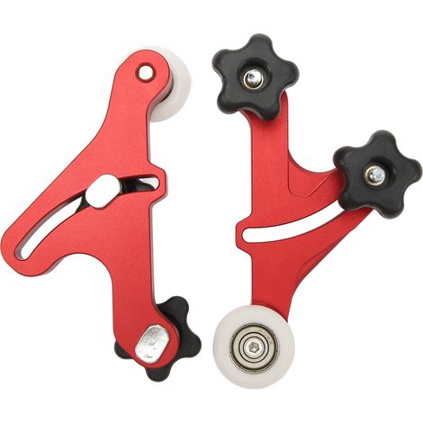 Guide de scie circulaire de table en alliage d'aluminium, taille réglable, fonctionnement fluide, rouleau d'alimentation pour le travail du bois (1/5)
