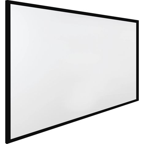 Grand Écran de Projection HD 110 ", Toile de Projecteur 16:9, Écran de Projecteur 3D Cadre en Alliage d'Aluminium, Grande Zone d'Affichage pour Vidéo Projecteurs à l'Extérieur et à La Maison