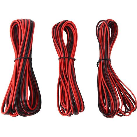 Lot de 3 câbles d'extension pour bande LED 2 broches 12V 22/20/18AWG (1/5)