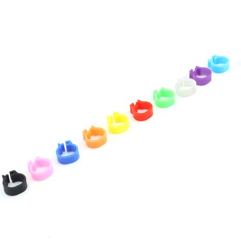 200 Stück 8 mm Taubenfußringe, bunte Taubenbeinringe, Identifikationsringe, ohne Aufdruck (1/5)