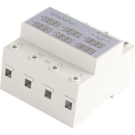 Protecteur d'ampèremètre triphasé sur rail DIN - AC390-500V, réglable (1/5)