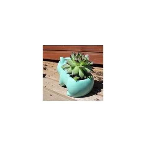 QORVA-DIY Flowerpot Mignon Céramique Art Pots Accueil Décoratif en Céramique Art Vase Vert-Fei Yu