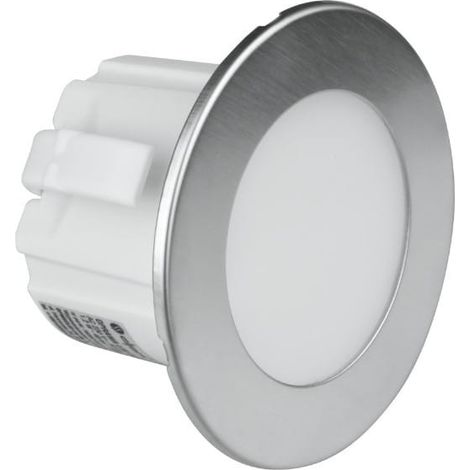 LED Treppenleuchte 1,2W rund silber DPM