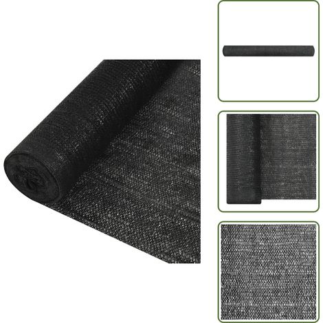 Rete in HDPE - vidaXL Rete per Privacy Nera 2x10 m in HDPE 195 g/m² - Rete per patio